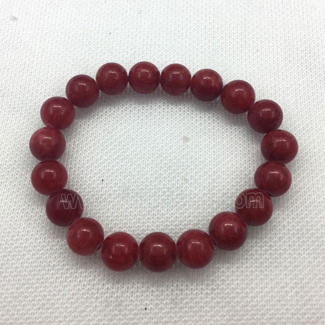 Stretch Jade bracelet, dye