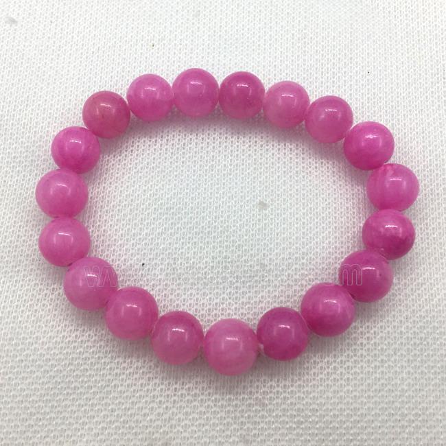 Stretch Jade bracelet, dye