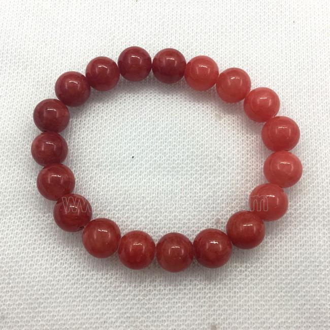 Stretch Jade bracelet, dye