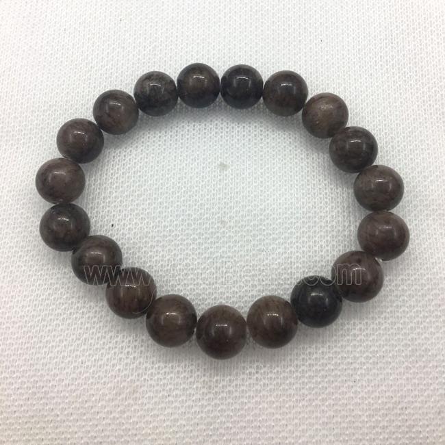 Stretch Jade bracelet, round, dye