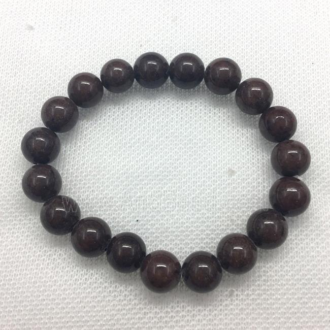 Stretch Jade bracelet, round, dye