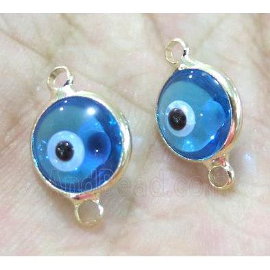 lampwork connector, eye, gold plated
