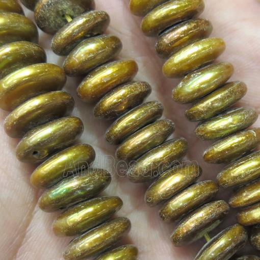 Freshwater Pearl beads, gold