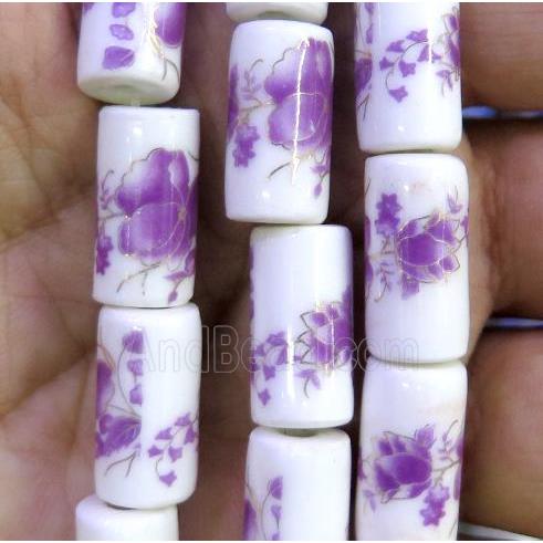 Porcelain beads, tube