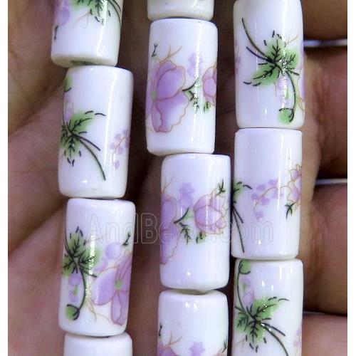 Porcelain beads, tube