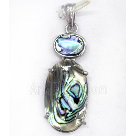 Paua Abalone shell pendant