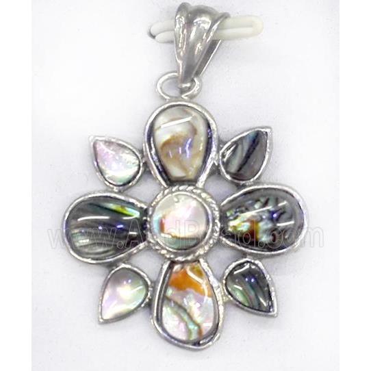 Paua Abalone shell pendant