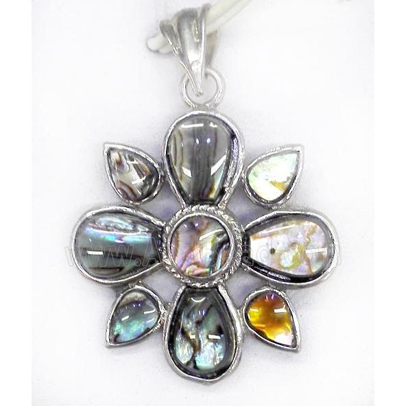 Paua Abalone shell pendant