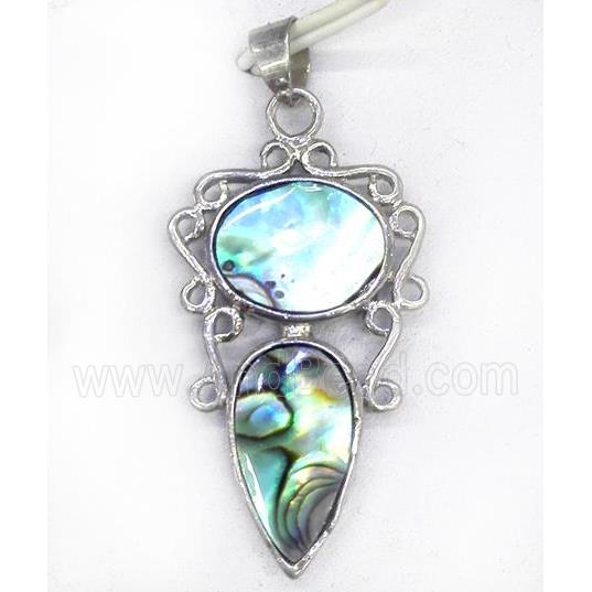 Paua Abalone shell pendant