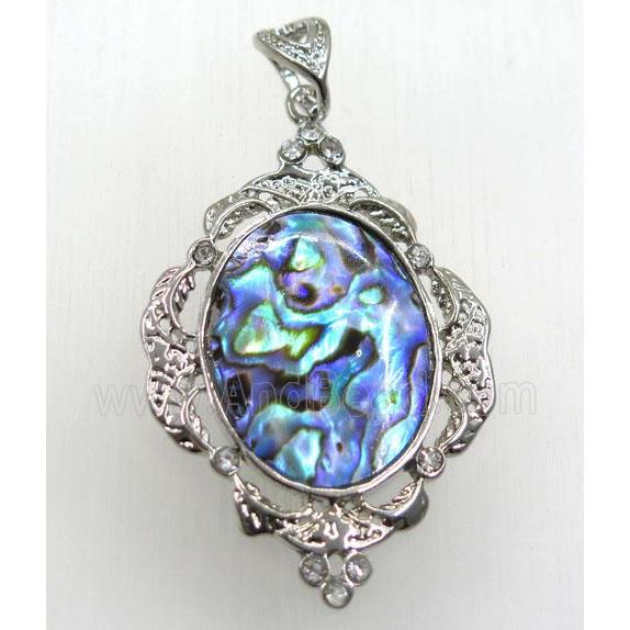 Paua Abalone shell pendant