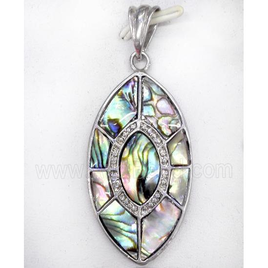 Paua Abalone shell pendant
