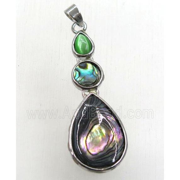 Paua Abalone shell pendant