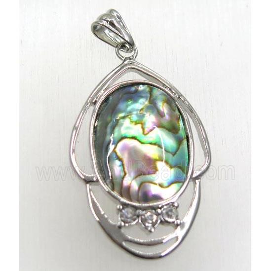 Paua Abalone shell pendant