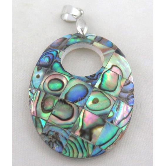 Paua Abalone shell pendant