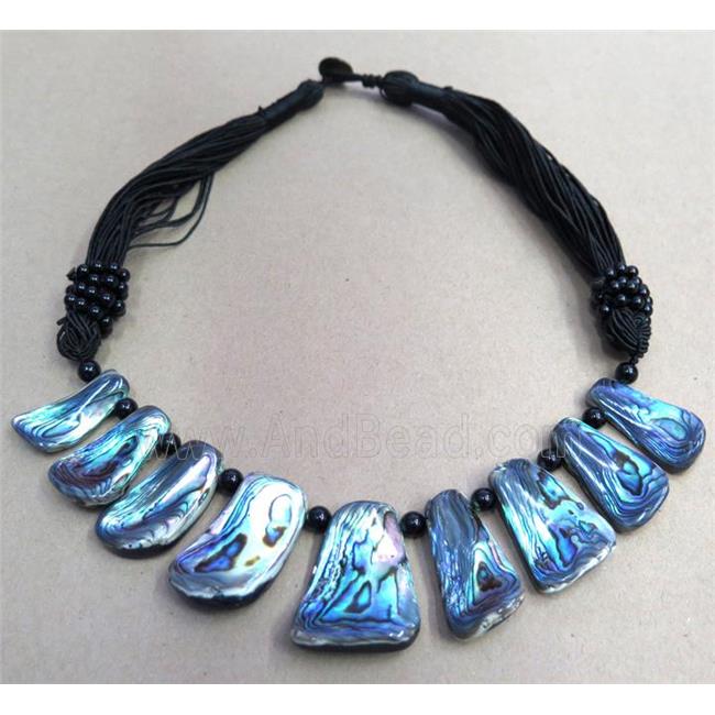 Paua Abalone shell necklace collar