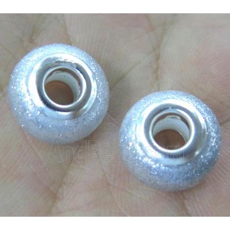 pearlized shell beads, matte rondelle