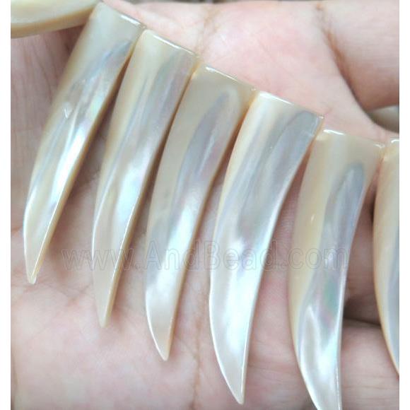 Mother Of Pearl Shell Cattle Horn