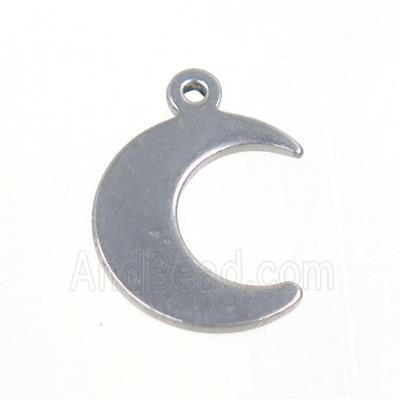 stainless steel Crescent Moon pendant