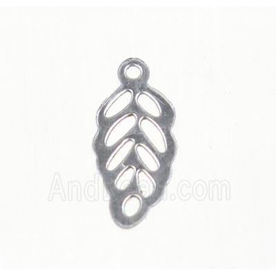stainless steel Leaf pendant