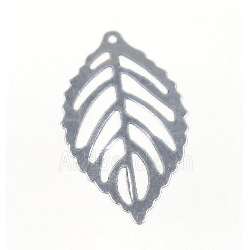 stainless steel Leaf pendant
