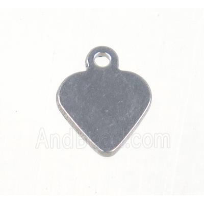 stainless steel heart pendant