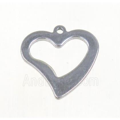 stainless steel heart pendant
