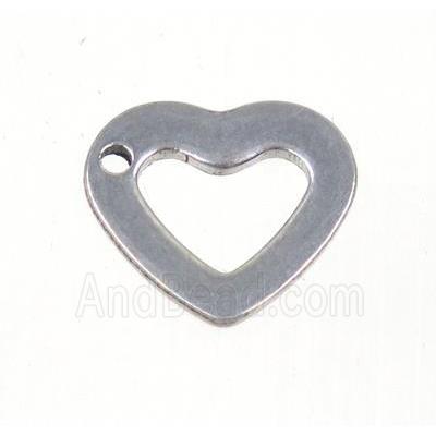 stainless steel heart pendant