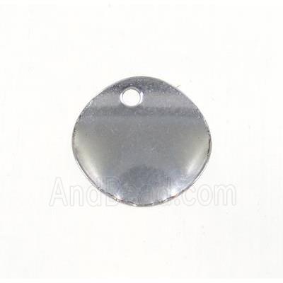 stainless steel circle pendant