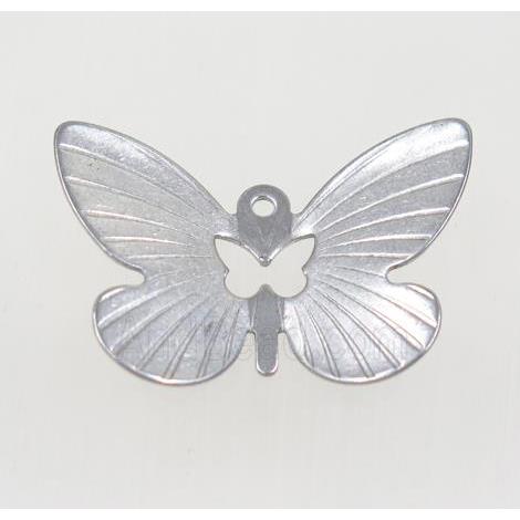 stainless steel butterfly pendant
