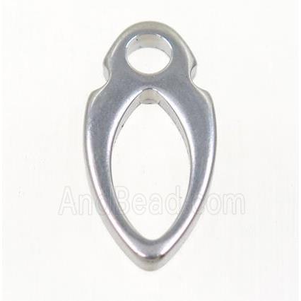 stainless steel arrowhead pendant