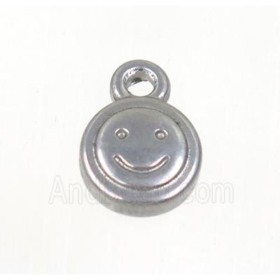 stainless steel circle face pendant