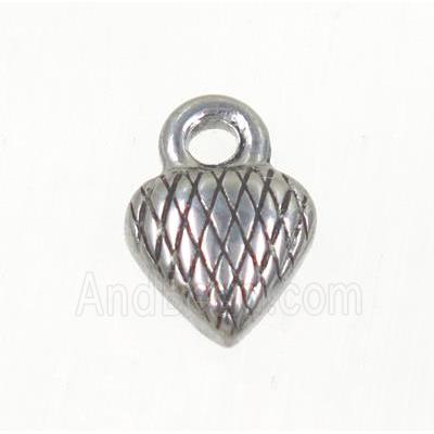 stainless steel heart pendant