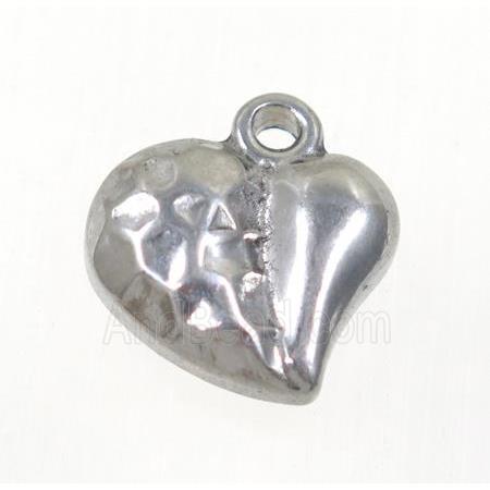 stainless steel heart pendant