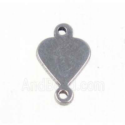 stainless steel connector, heart