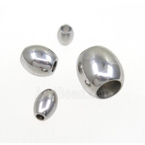 stainless steel barrel beads