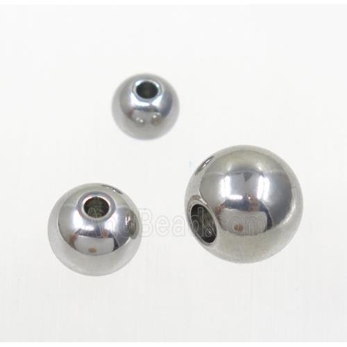 round stainless steel beads