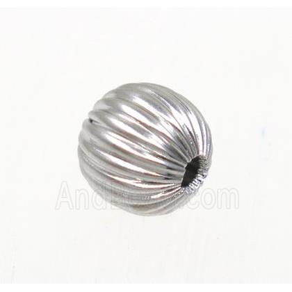 round stainless steel bead