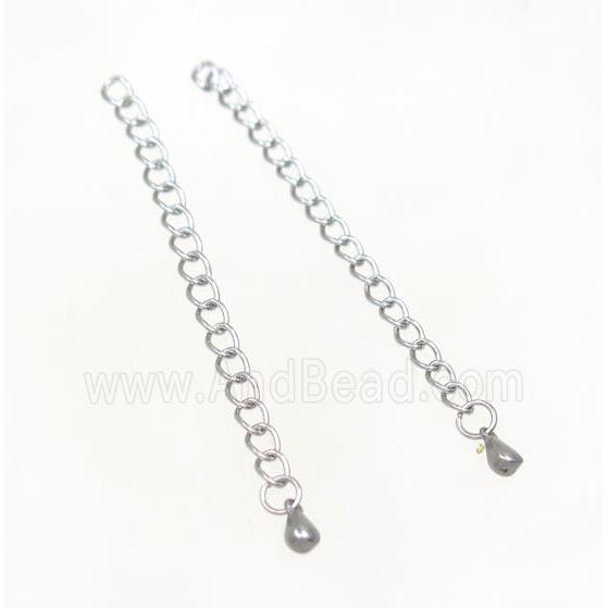 stainless steel chain necklace extender