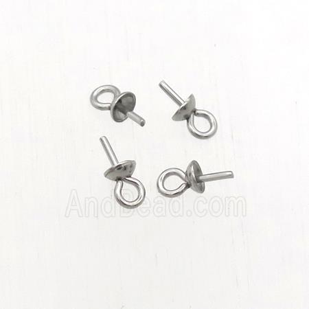 stainless steel earrings bail