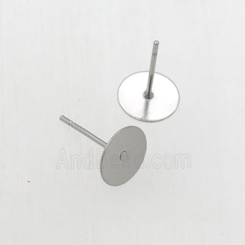 stainless steel stud earring with pad