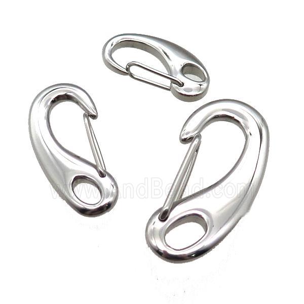 stainless steel carabiner keychain clasp