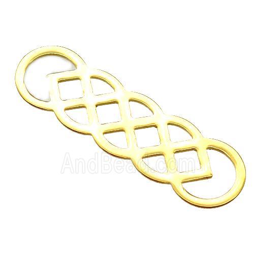stainless steel pendant, gold plated
