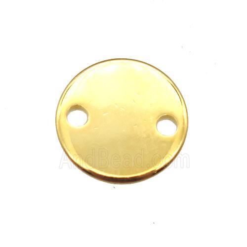 stainless steel circle connector, stampings, gold plated