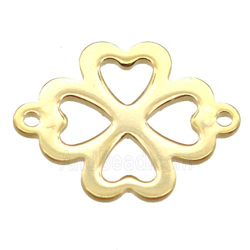 stainless steel connector, stampings, gold plated