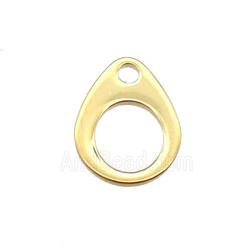 stainless steel pendant, stampings, gold plated