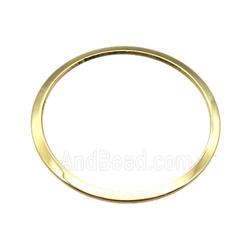 stainless steel circle JumpRings, gold plated