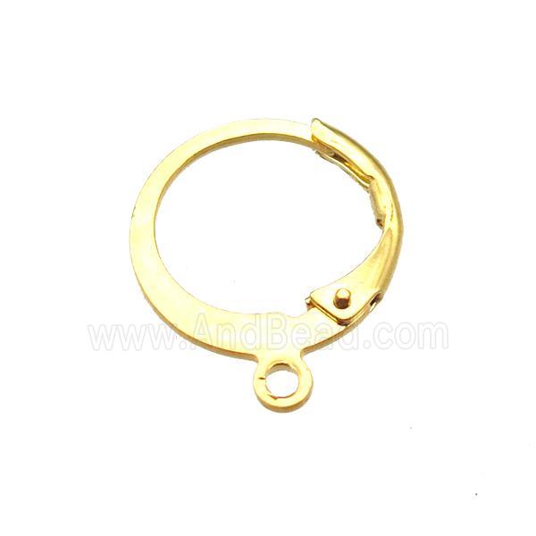 stainless steel Hoop Earrings, gold plated