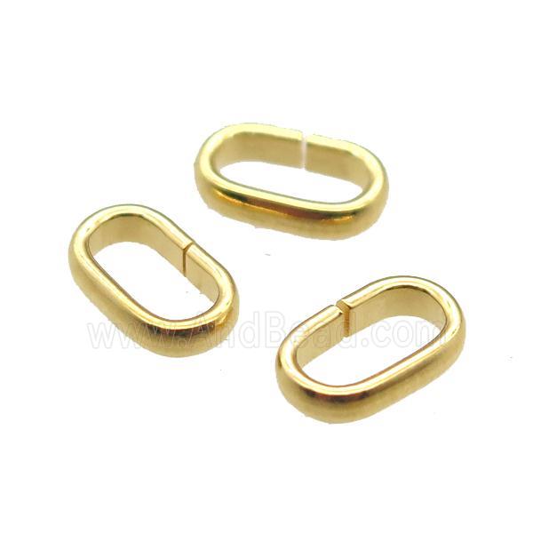 stainless steel connector linker, gold plated