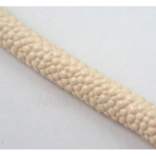 PU leather cord, round