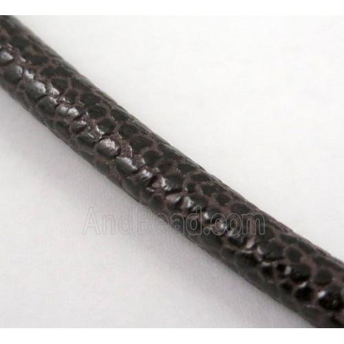 PU leather cord, round